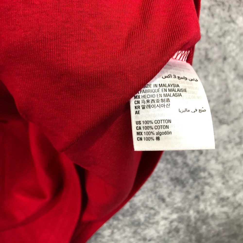 Karen Scott Top Size 0X Women Elbow Short Sleeve V Neck Solid Red Button Accent - Picture 6 of 10